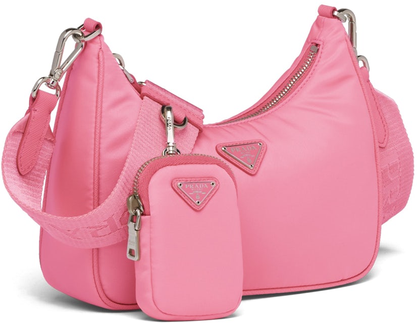 Prada Re-Edition 2005 Nylon Bag Pink - The Shoe Box