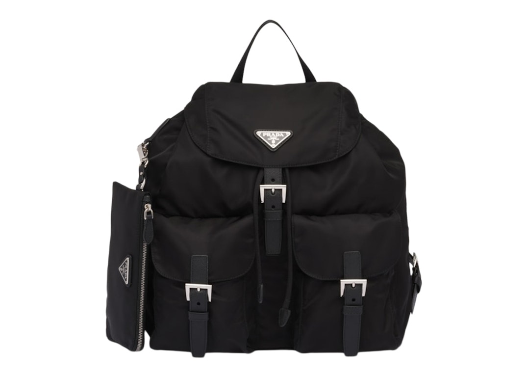 Pre-owned Prada Re-nylon Backpack Medium Black