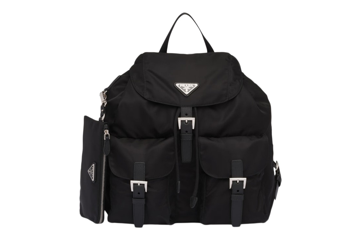 Pre-owned Prada Re-nylon Backpack Medium Black