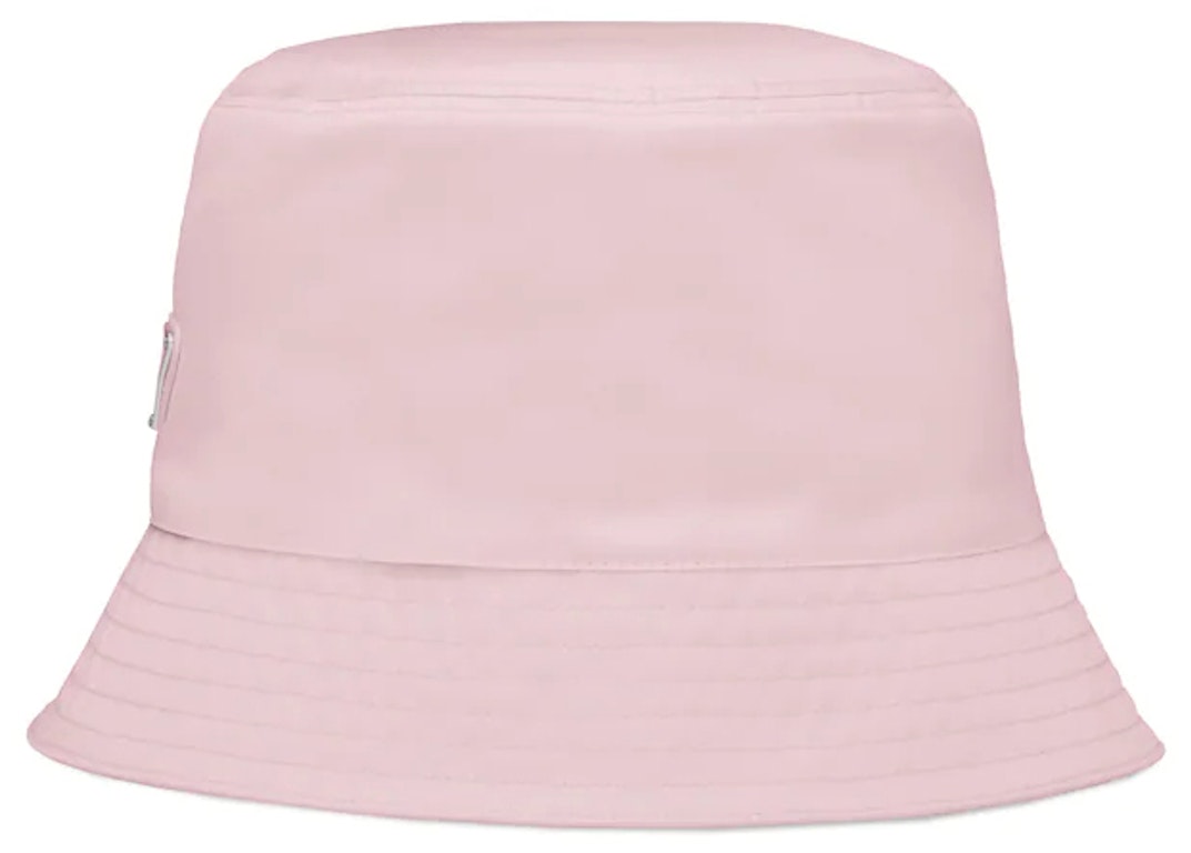 Pre-owned Prada Re-nylon Bucket Hat Alabaster Pink