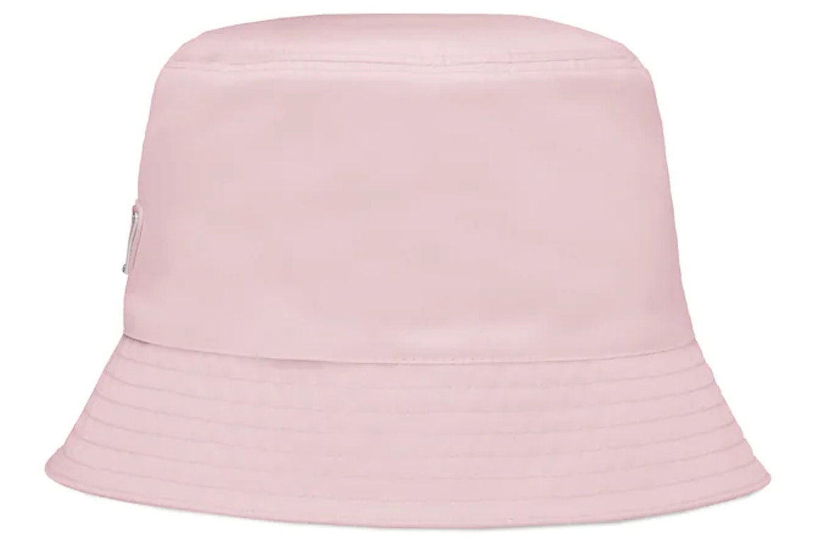 Pre-owned Prada Re-nylon Bucket Hat Alabaster Pink