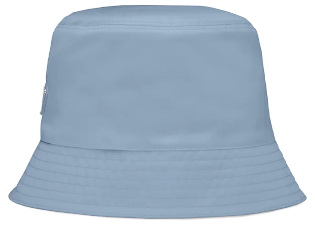 Pre-owned Prada Re-nylon Bucket Hat Astral Blue