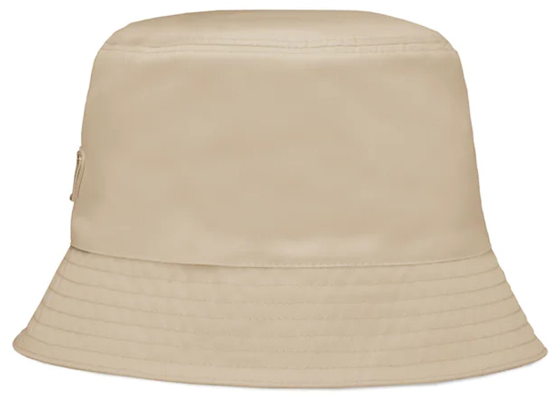 prada bucket hat beige