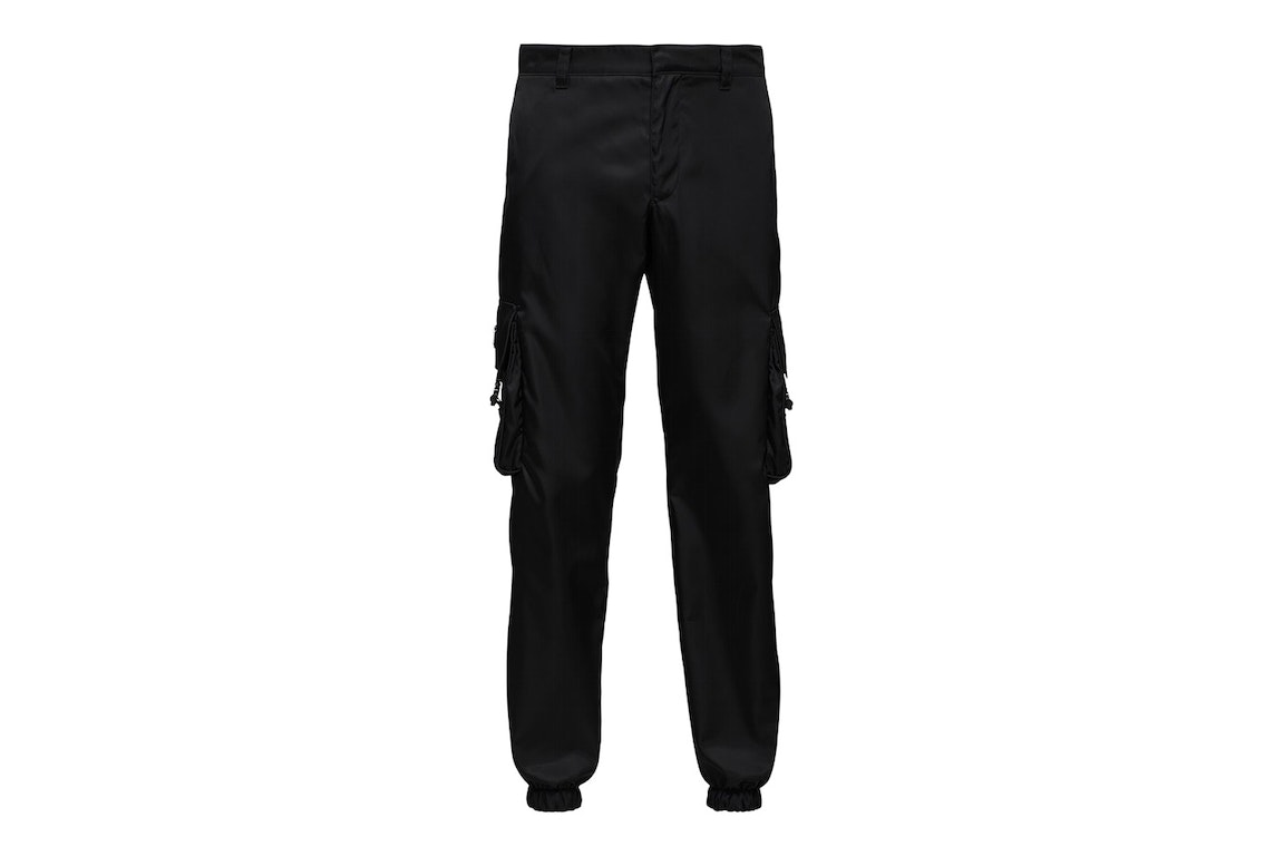 Pre-owned Prada Re-nylon Cargo Pants Black