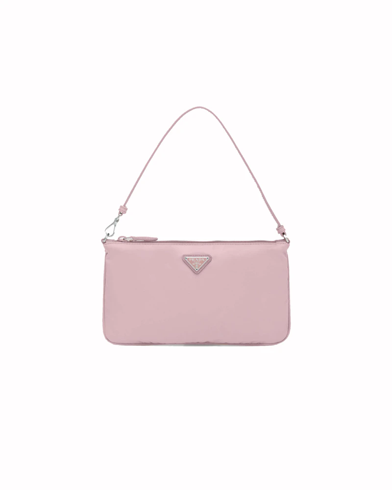 Prada Re-Nylon Mini Bag Alabaster Pink in Fabric with Silver-tone - US