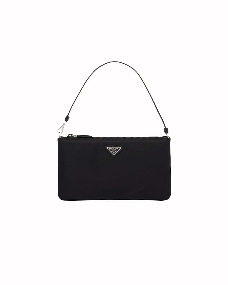 Prada Re Nylon Mini Bag Black in Fabric with Silver tone US