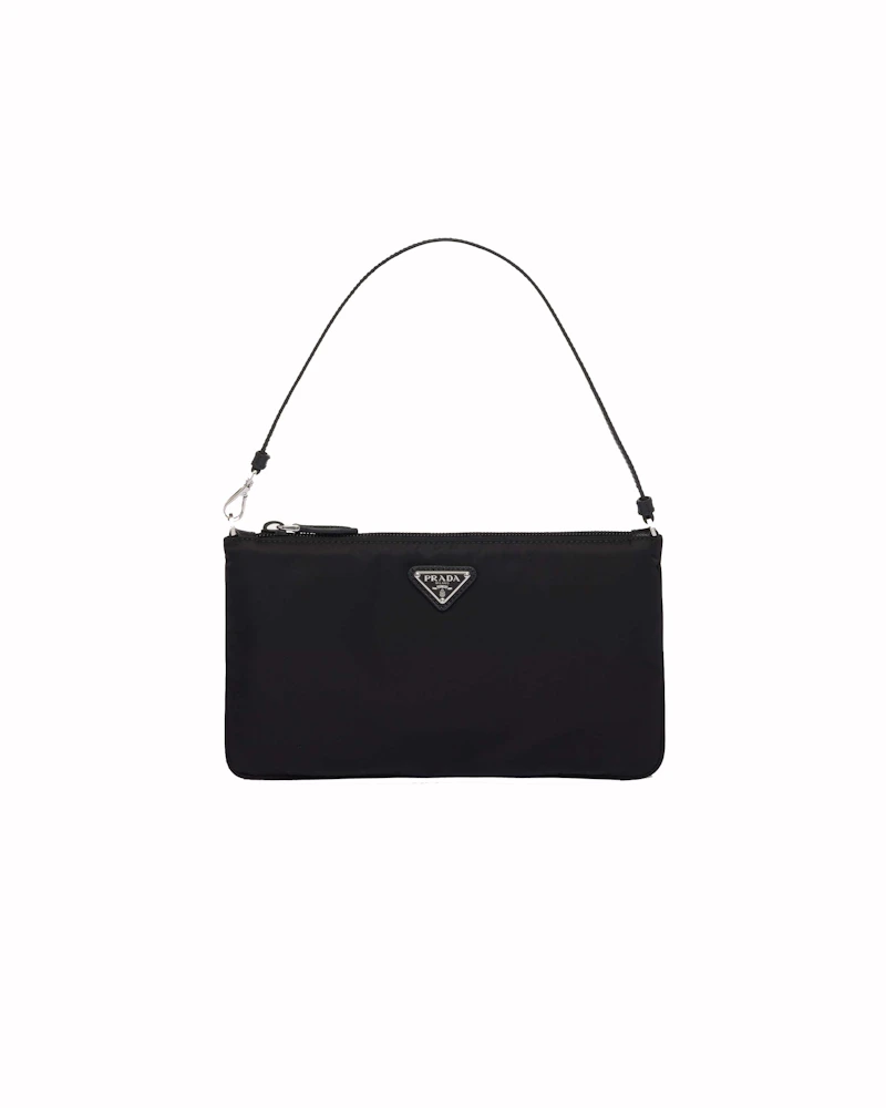 Prada Re-Nylon Mini Bag Black in Fabric with Silver-tone - GB