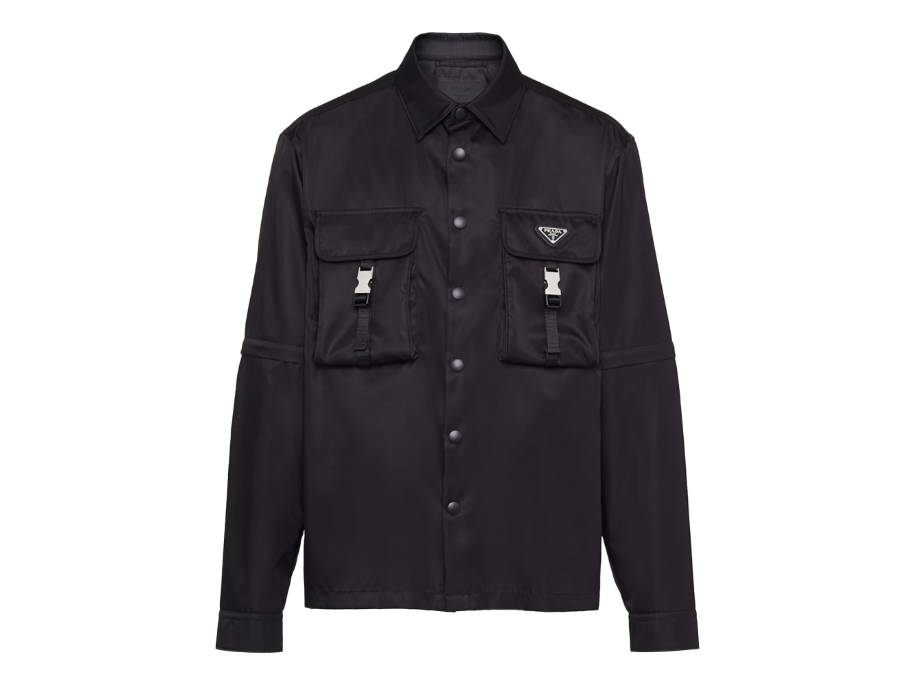 Prada Re-Nylon Oversized Shirt Black