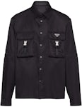 Prada Re-Nylon Oversized Shirt Black