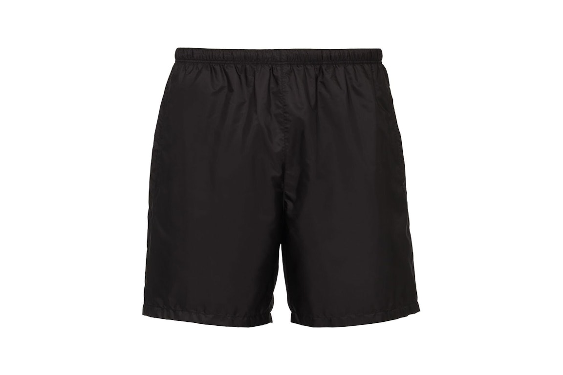 Pre-owned Prada Re-nylon Swim Shorts (ss22) Black