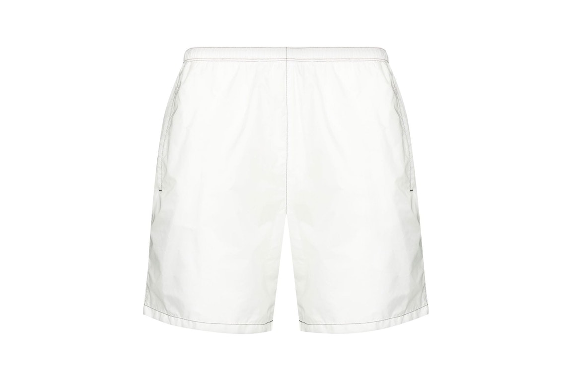 Pre-owned Prada Re-nylon Swim Shorts White