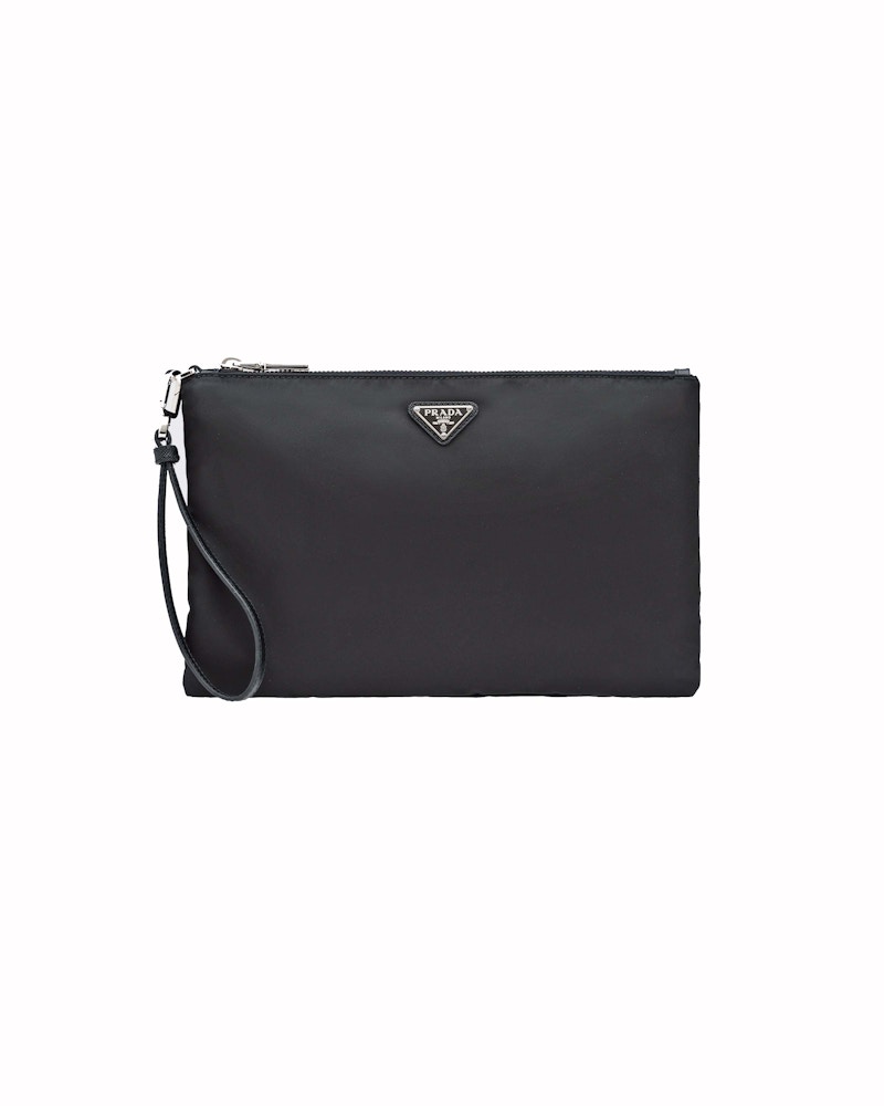 Prada saffiano shop leather pouch