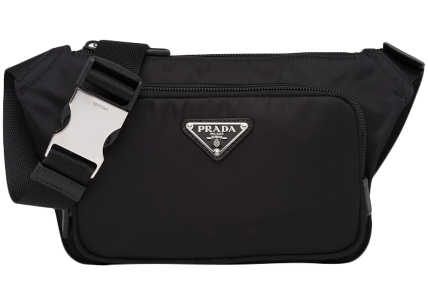 Re nylon and leather shoulder bag Clearance