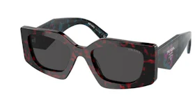 Prada Rectangle Sunglasses Red/Navy (PR15YSF-09Z5S0-52)