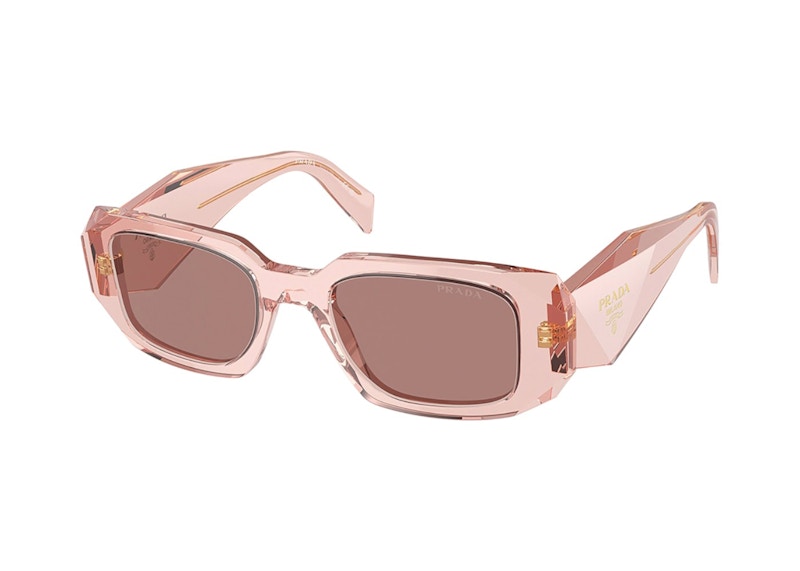 Prada Rectangle Sunglasses Transparent Peach (PR_17WSF_19Q10D_51mm