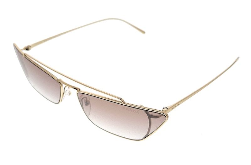 Prada SPR 55U Men's Polarized Sunglasses Pale Gold - SPEX-Y.com – Spex  Express Vision