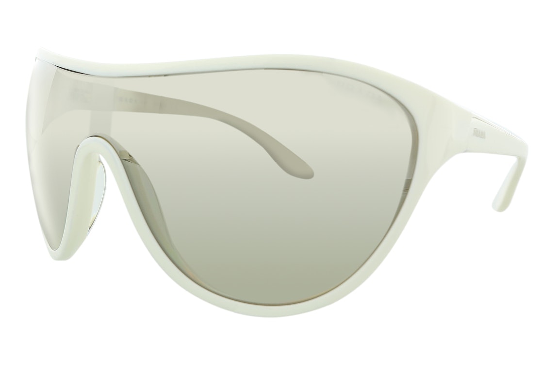 Pre-owned Prada Round Sunglasses White (0pr 06xs 7s3727)