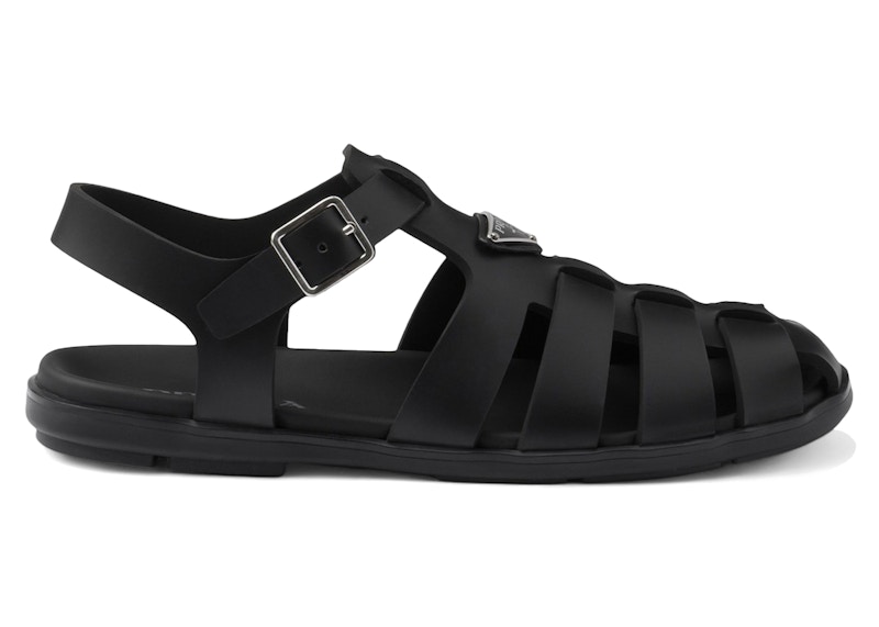 【日本入手困難】プラダ Rubber fisherman sandals サンダル Prada Rubber Fisherman Sandals Black Men's
