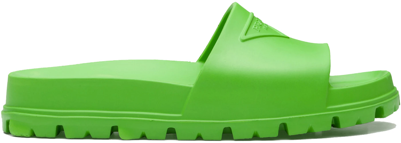 Prada Rubber Slides Apple Green (Men's) - 2X3085_3LKV_F0225 - US
