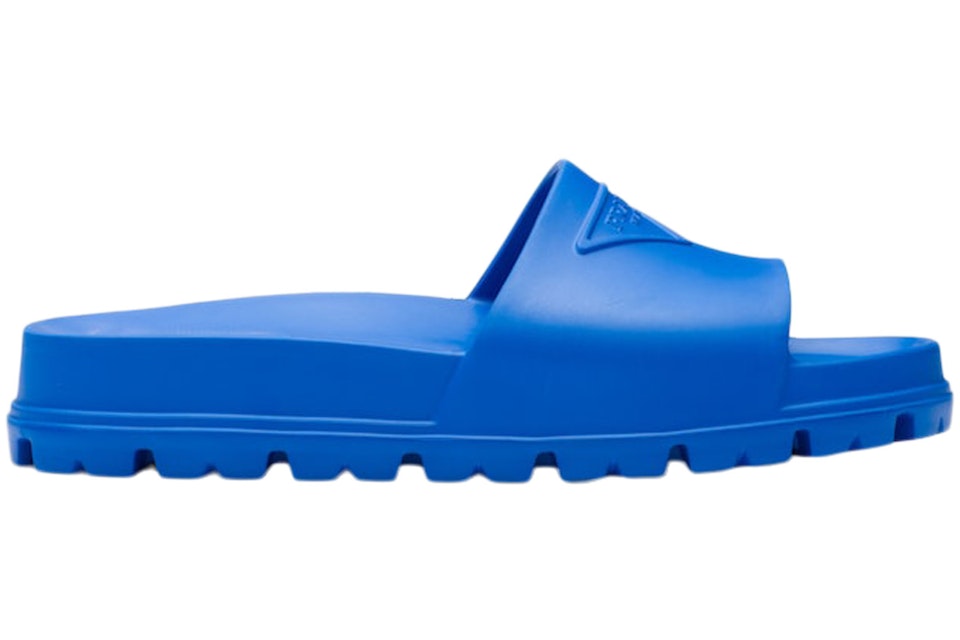 Fashion Forward: Men's Prada Blue Plastic Shoes