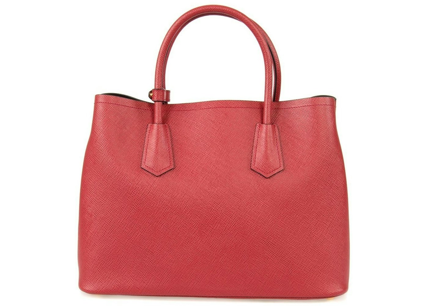 Prada Saffiano Cuir Handbag Pink in Leather with Gold-tone