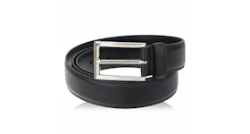 Prada Saffiano Cuir Leather Reversible Belt Black