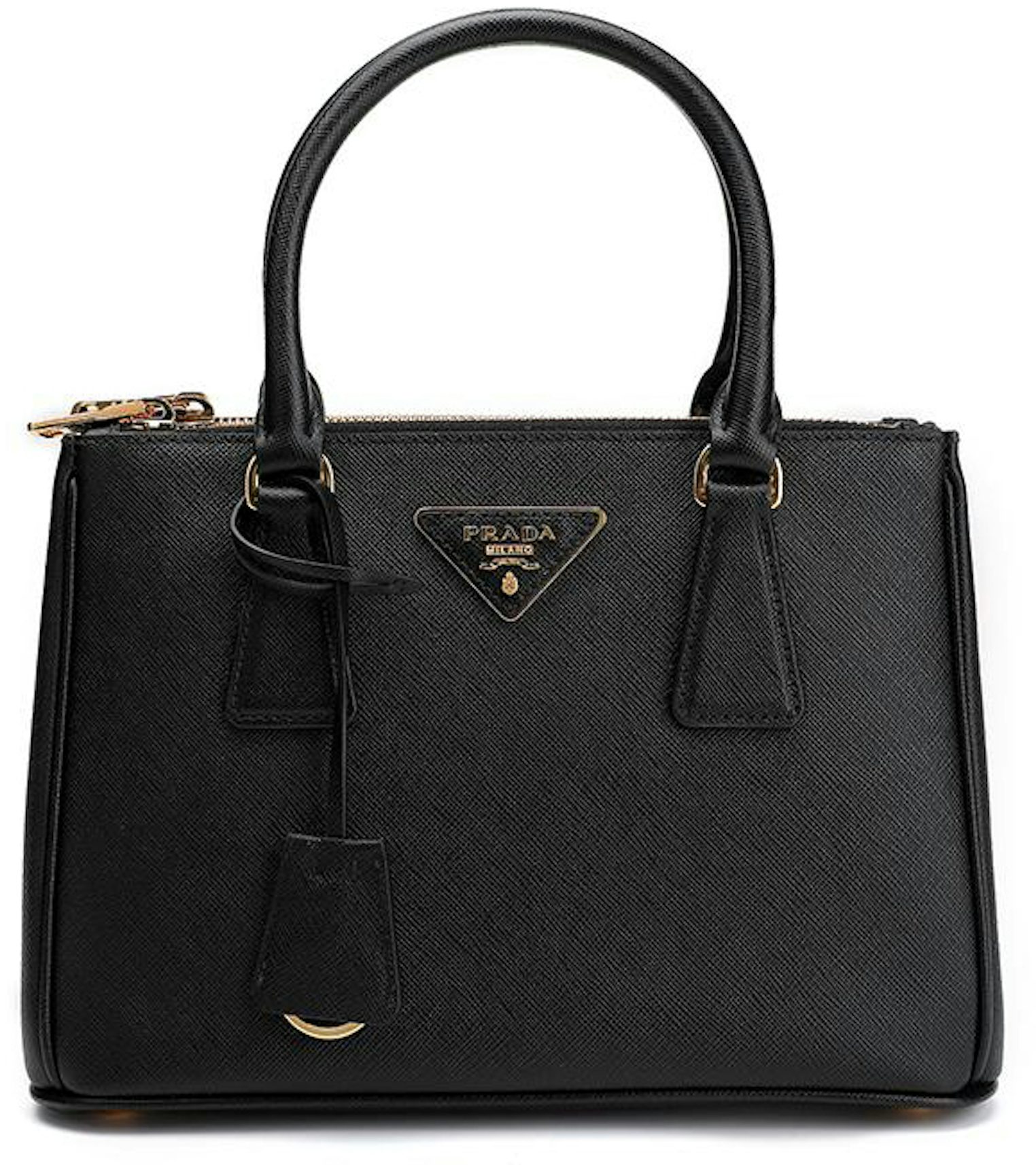 PRADA Galleria Medium Saffiano Leather Tote Bag Black-US