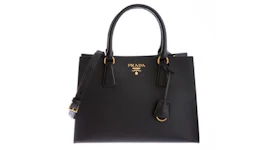 Prada Saffiano Lux Handbag Black