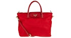 Prada Shopping Tote Tessuto Saffiano Rojo
