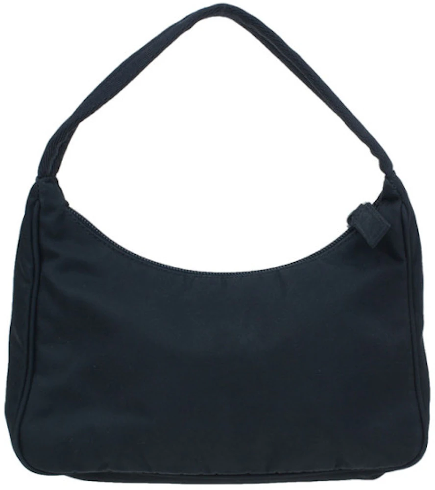 Prada Shoulder Bag Nylon Tessuto Mini Black in Nylon/Leather with ...