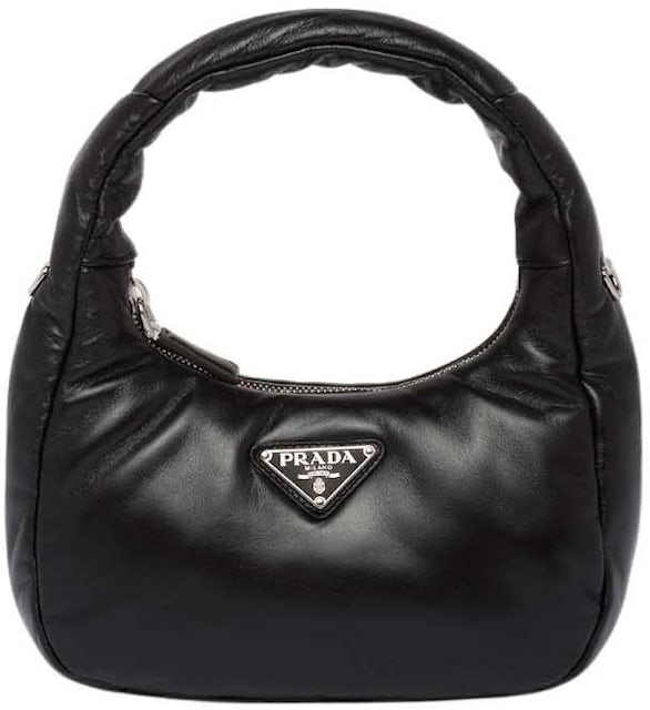 Prada Soft Padded Nappa-Leather Mini Bag Black