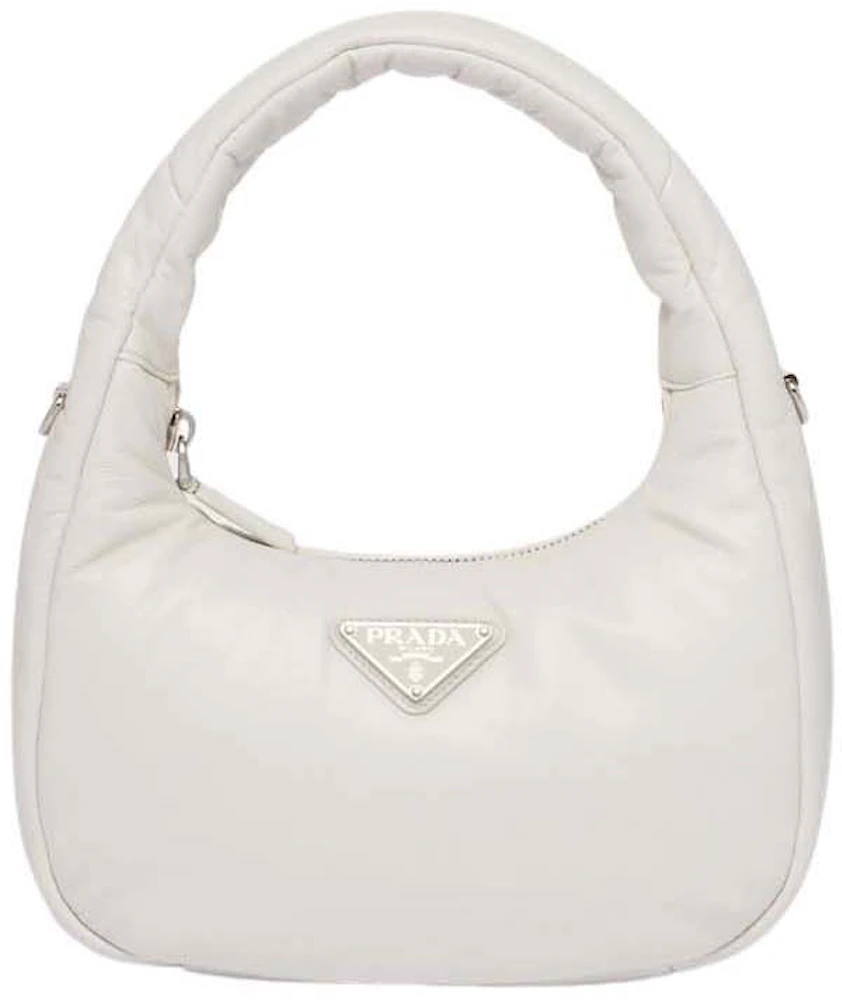 Prada Soft Padded Nappa Leather Mini-bag, White, One Size