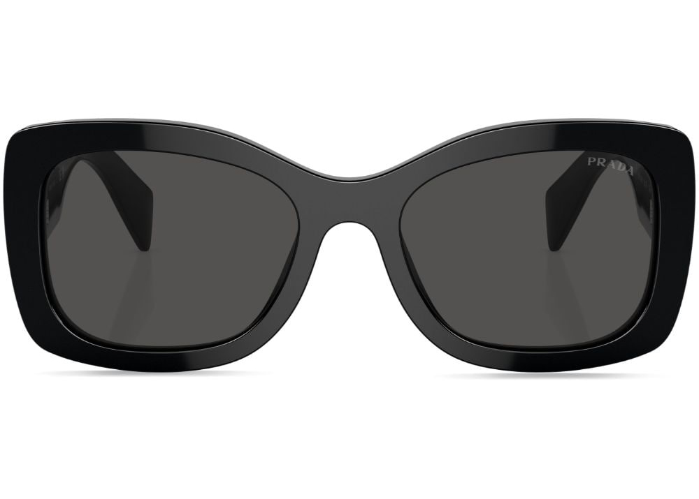 Prada Square Sunglasses Black (SPR A08 1AB-5S0) in Acetate with 