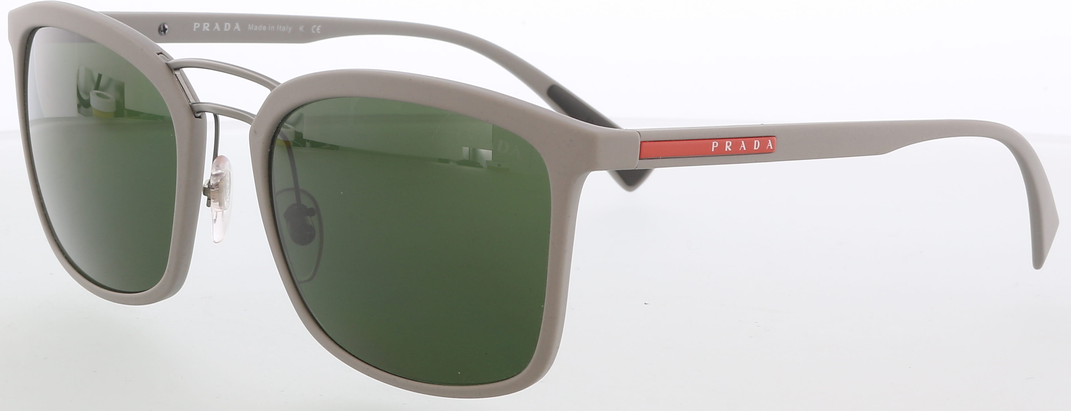 Prada Square Sunglasses Gray (PS 03SS VHH1I0) in Acetate with Gold-tone - US