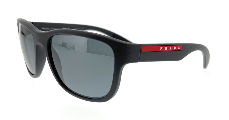 Pre-owned Prada Men's Square Sunglasses In Grey (0ps 01us Ufk5l0) In Gray