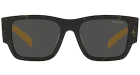 Prada Sunglasses PR 10ZS Black Marble/Yellow (PR10ZS-19D5S0-54)
