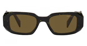 Prada Sunglasses PR 17WSF Black/Yellow Marble/Dark Brown (PR17WSF-19D01T-51)