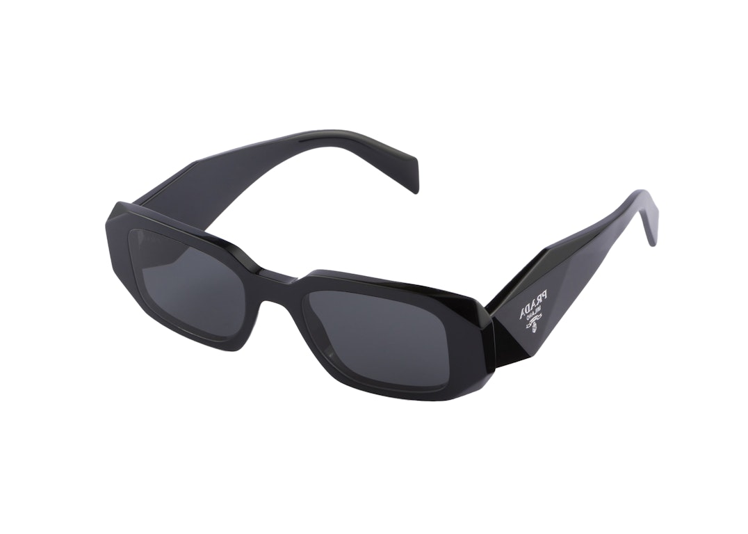 Pre-owned Prada Symbole Sunglasses Black (spr17w_e1ab_f05s0_c_049)