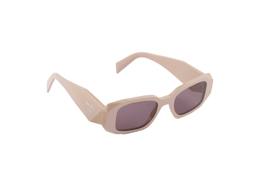 Pre-owned Prada Symbole Sunglasses Pale Pink/plum (spr17w_evyj_f06x1_c_049)