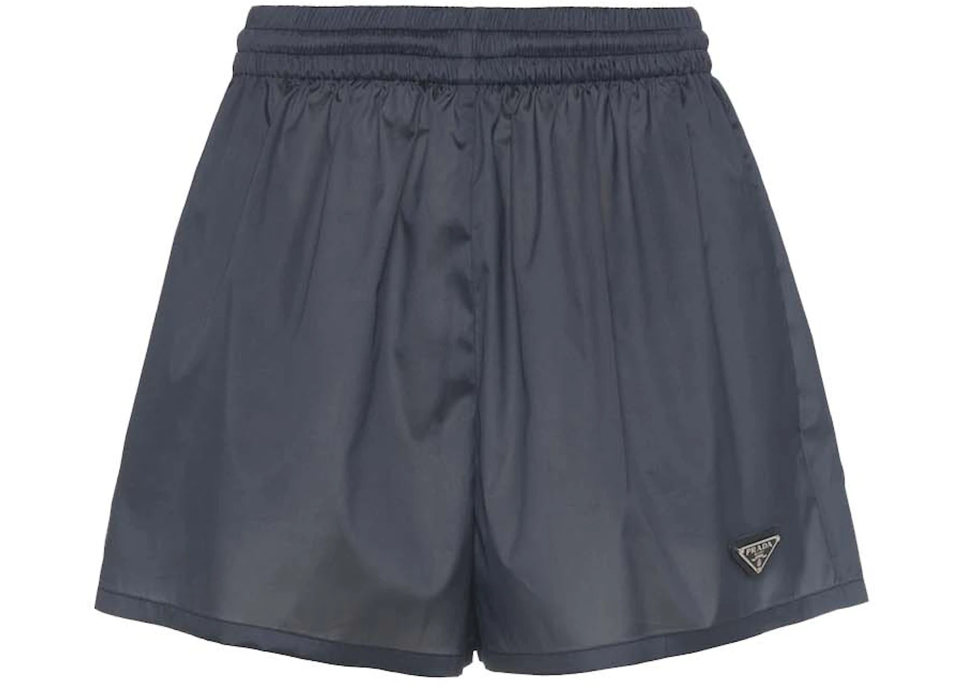Prada Technical Silk Boxer Shorts Navy SS22 GB - Main Image