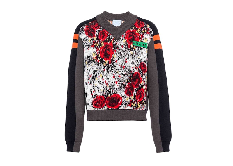 Prada Timecapsule January 2022 Wool Sweater Lead Gray