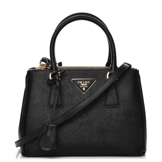 Prada Tessuto Nylon Saffiano Leather Trim Black Small Satchel 1BA275 – ZAK  BAGS ©️ | Luxury Bags