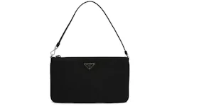 Prada Triange-Logo Shoulder Bag Black