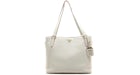 Prada Vitello Daino Shopping Tote White