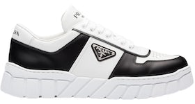 Prada Voluminous Sneakers Leather White Black