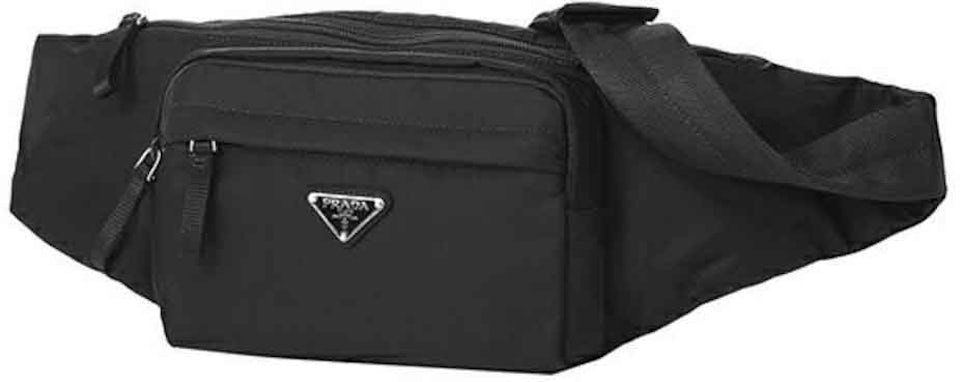 Black Prada Nylon Waist Bag