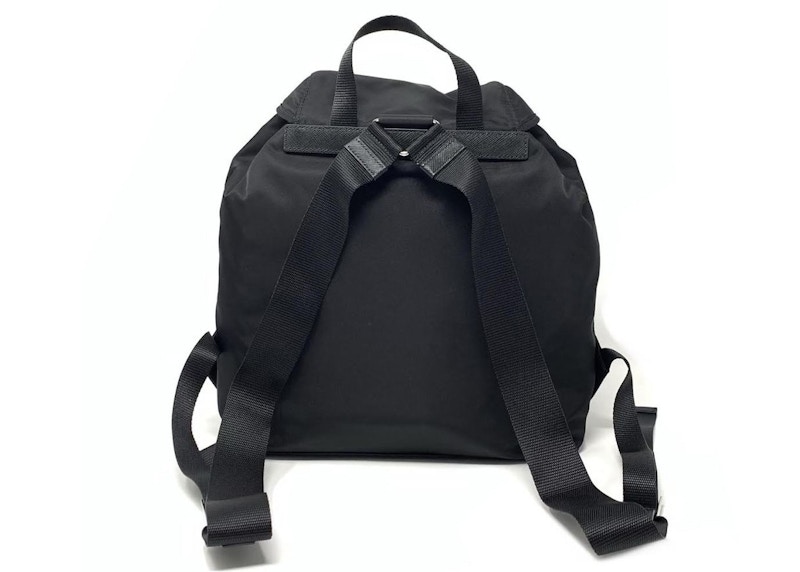 Prada Zaino Backpack Nylon Black in Nylon with Silver tone GB