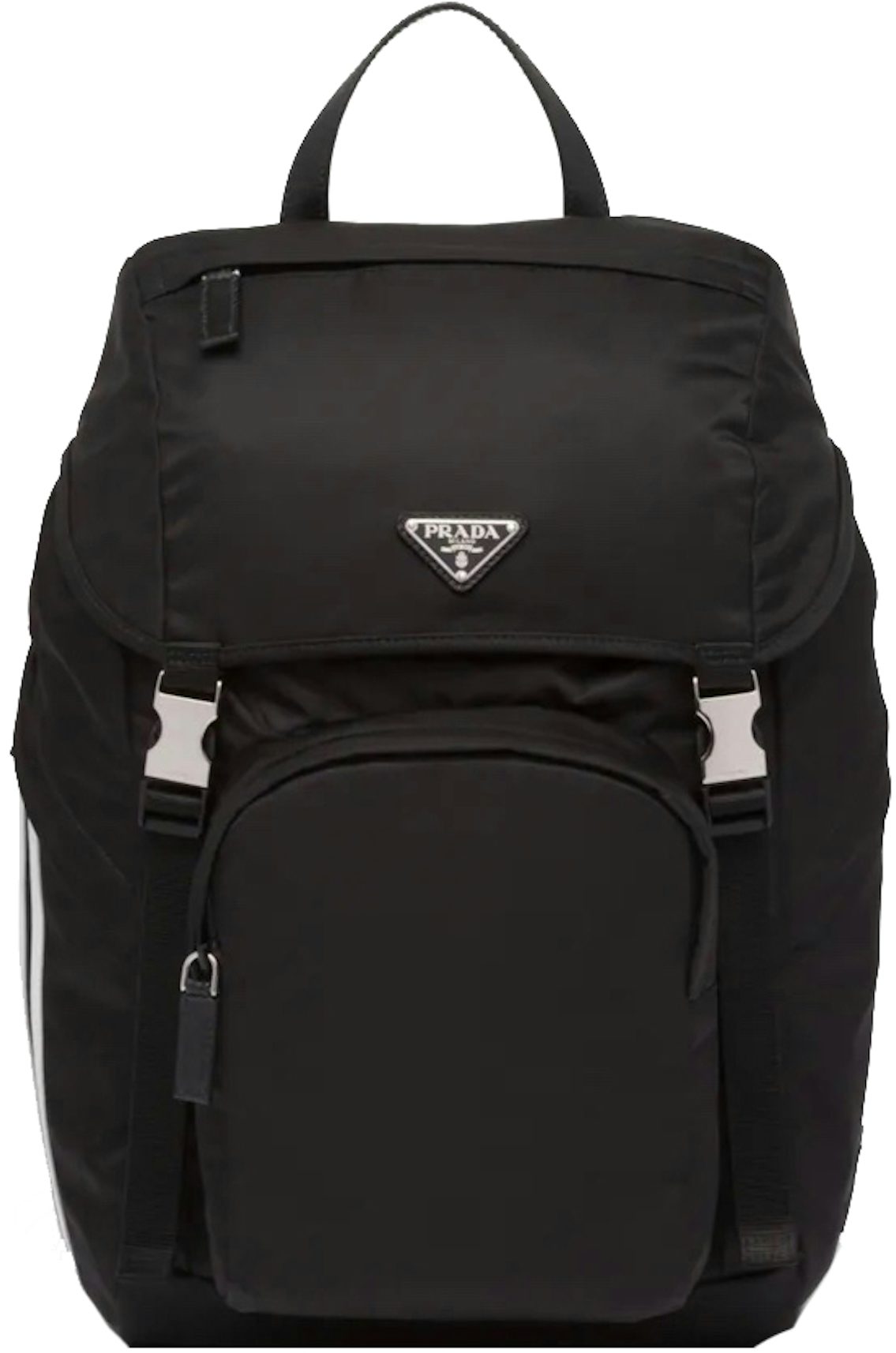 Re Nylon Backpack in Black - Prada