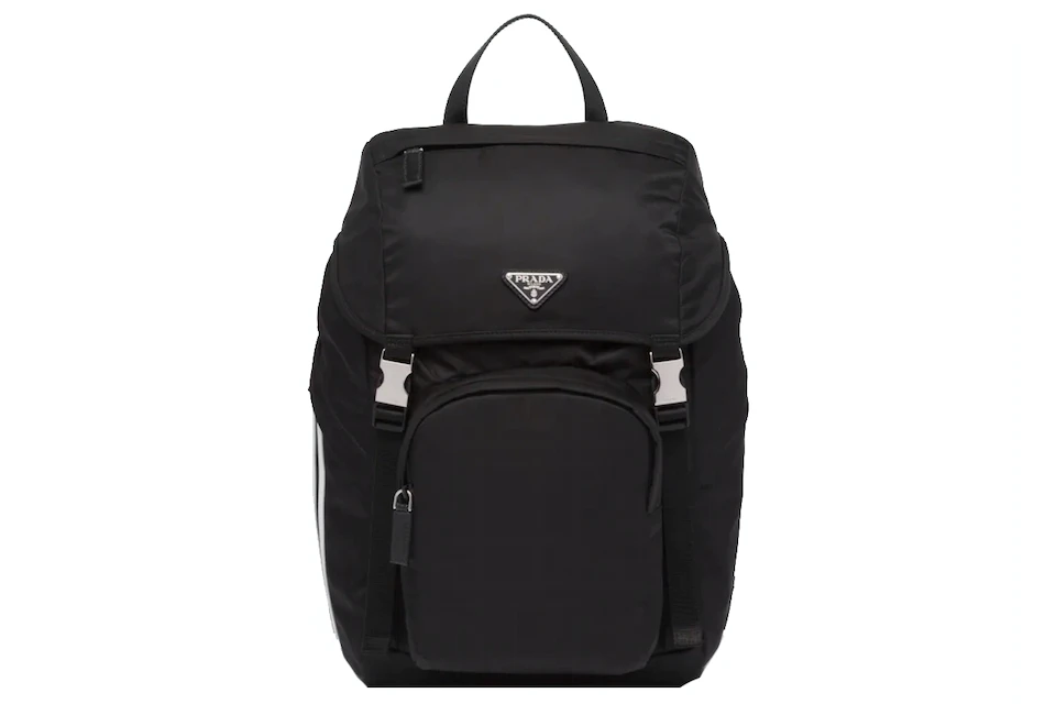 do homework Please assassination Prada adidas Re-Nylon Backpack Black in Nylon/Leather with Silver-tone
