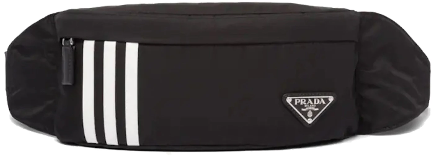 Prada Belt Bag Black in Nylon/Leather with Silver-tone - US